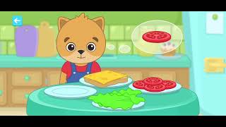 Bimi Boo 2023 English Learning Game For Kids Shape , Color , Order Foods Theme