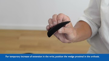 SOT Resting Splint – Fitting the wedge