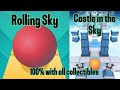 Castle in the Sky 100% All Collectibles | Rolling Sky