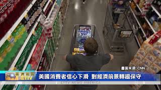 美國消費者信心下滑 對經濟前景轉趨保守