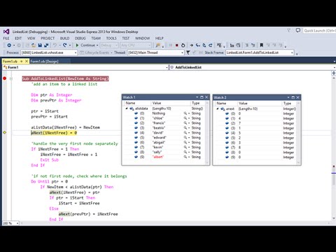 Linked List Data Structure 4. VB.NET Implementation