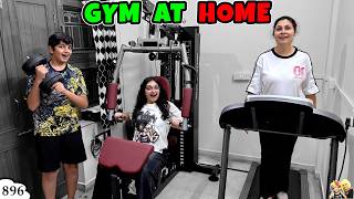 GYM AT HOME | Ep 896 | Comedy Family Life Vlog | Aayu and Pihu Show screenshot 2