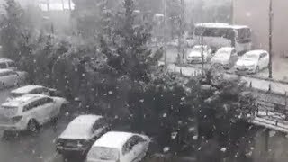 Heavy snowfall in Istanbul, Turkey (Dec 12, 2018)