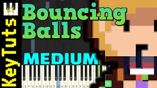 Bouncing Balls [Undertale Green] - Medium Mode [Piano Tutorial] (Synthesia)