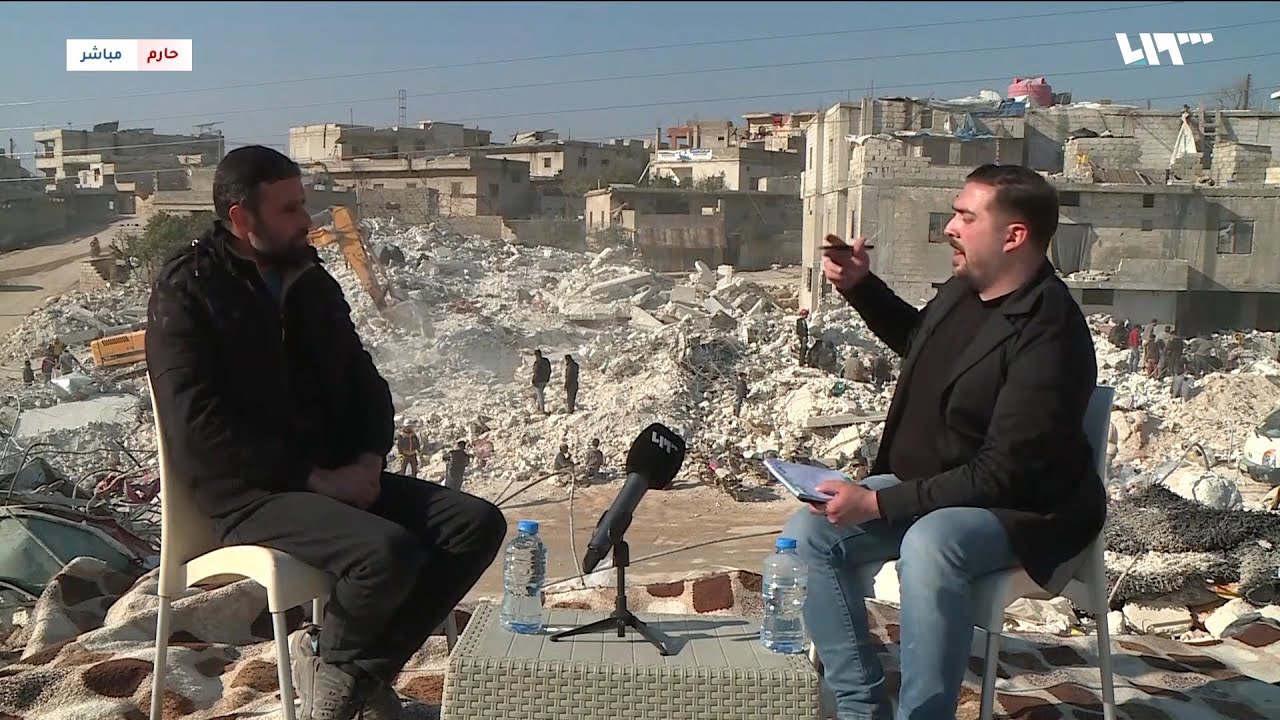 رئيس المجلس المحلي في حارم متحدثا عن كارثة الزلزال في المدينة