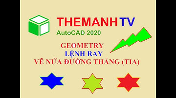 #autocad2020 Học AutoCAD 2020 Tutorial Video 10: Vẽ Nửa Đường thẳng - Lệnh Ray