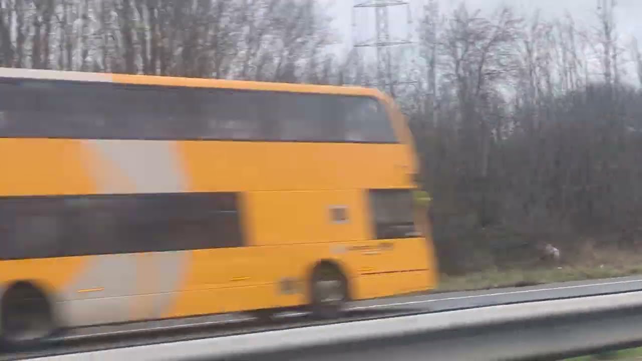 Here is the Yellow Stagecoach Scania Double Decker bus in Bristol Friday 9 January 2026