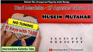 Hari Merdeka (17 Agustus) - Husein Mutahar | Kalimba Cover with Tabs | HLURU Blue Ocean 17 Keys