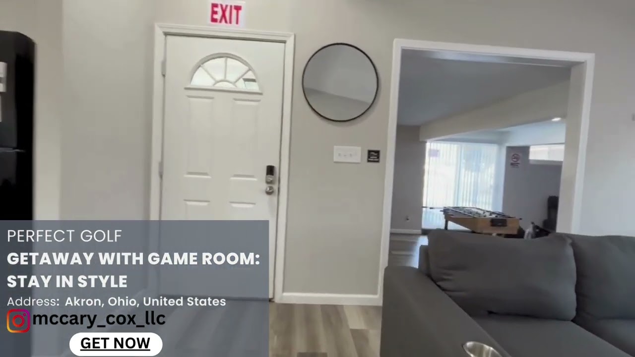 Escape to Akron, Ohio's Cozy Getaway with 3 Bedrooms and Game Room | Book now on Airbnb!