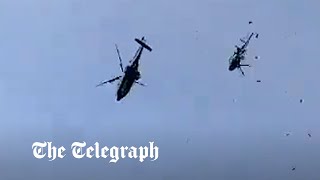 Military Helicopters Collide In Malaysia During Training Session