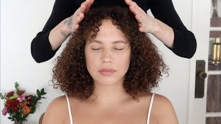 ASMR massage with jade comb + light acupressure (soft spoken) screenshot 4