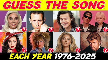 GUESS THE SONG 🎶 One Song Per Year 1976 – 2025 | Music Quiz