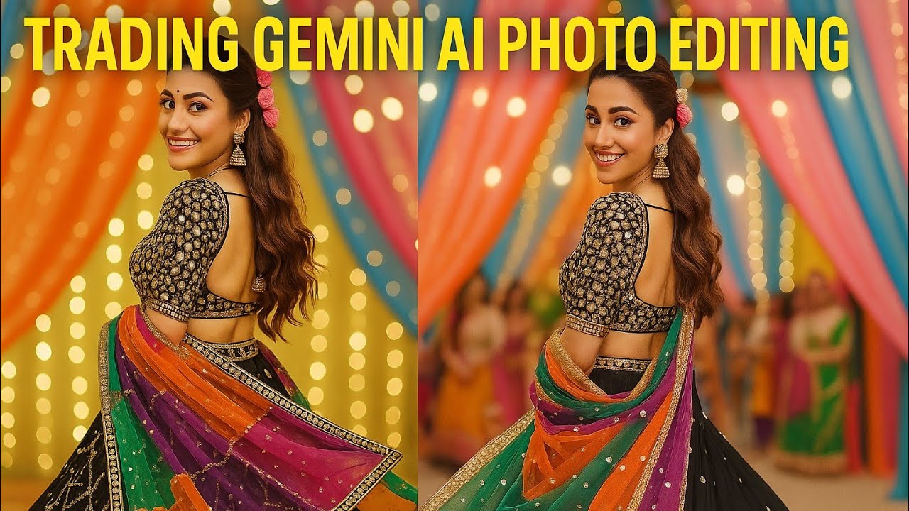 Gemini AI Girl Photo Editing | Beautiful Traditional Look | Gemini AI Saree Look Editing