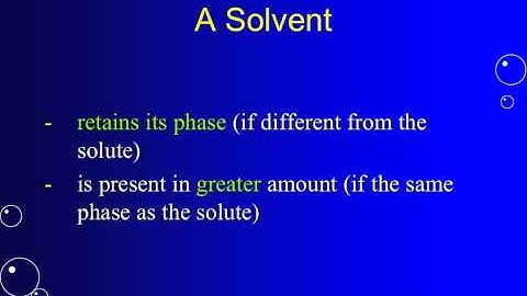 Introduction to Aqueous Solutions