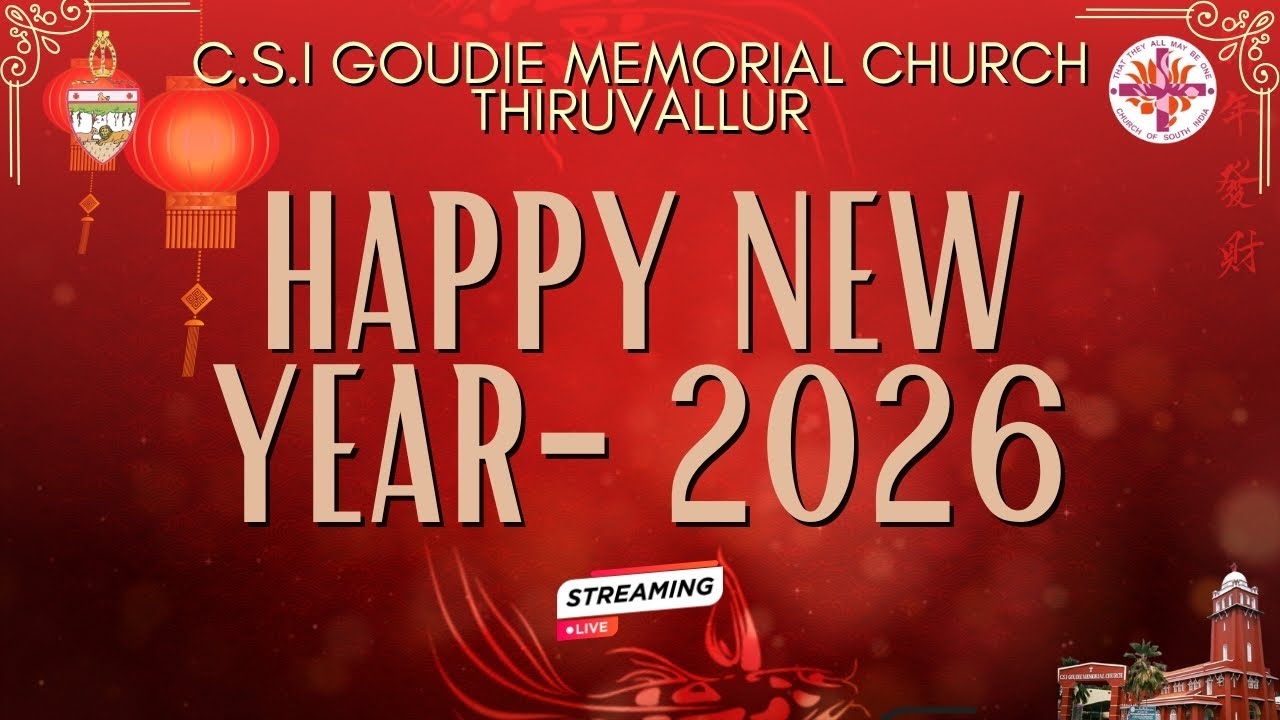 New Year Service-2026 | CSI Goudie Memorial Church Thiruvallur