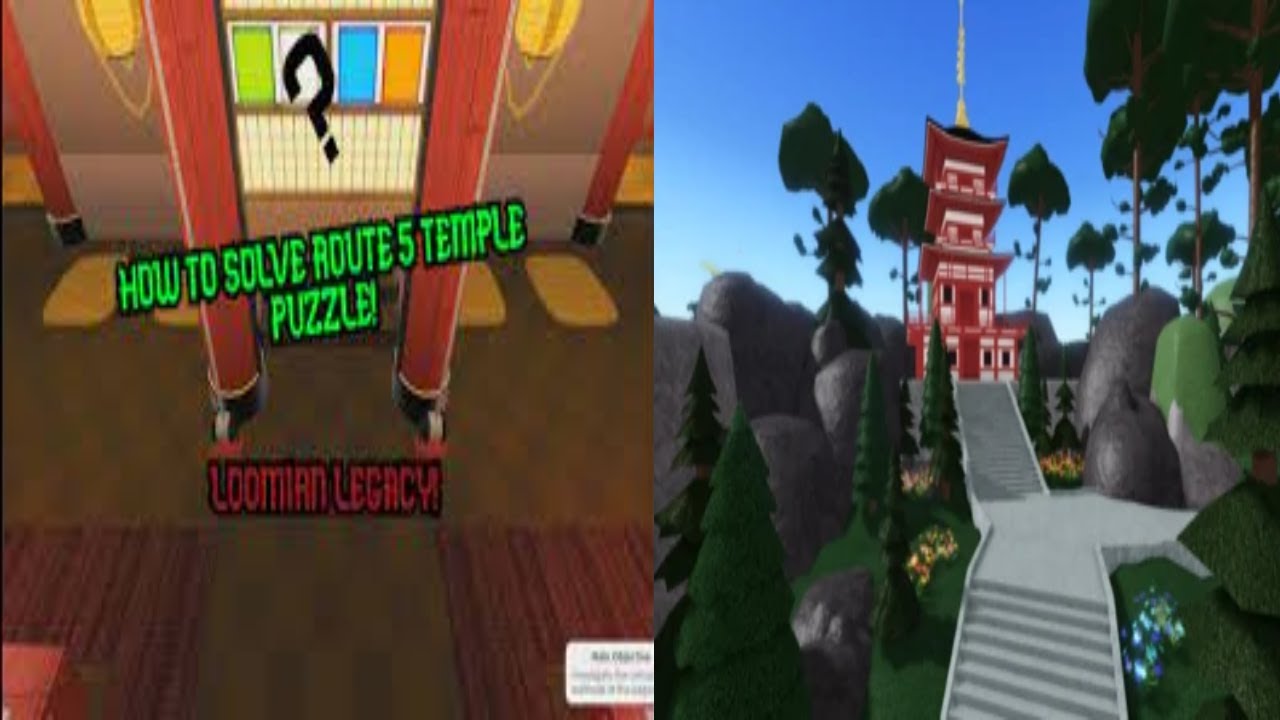 How to finish route 5 pagoda puzzle (loomian legacy) YouTube