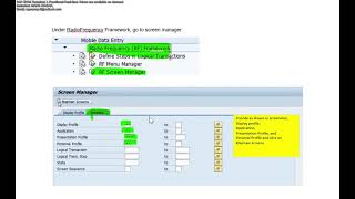 SAP EWM RF Stands for Radio Frequency framework Mobile Data Entry,