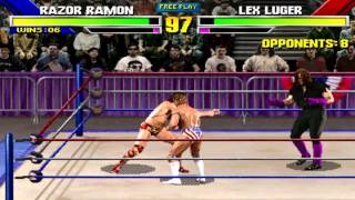 WWF Wrestlemania:The Arcade Game (Razor Ramon) Gameplay