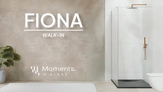 FIONA Walk-In Duschwand – Elegantes Design mit 10 mm ESG-Glas