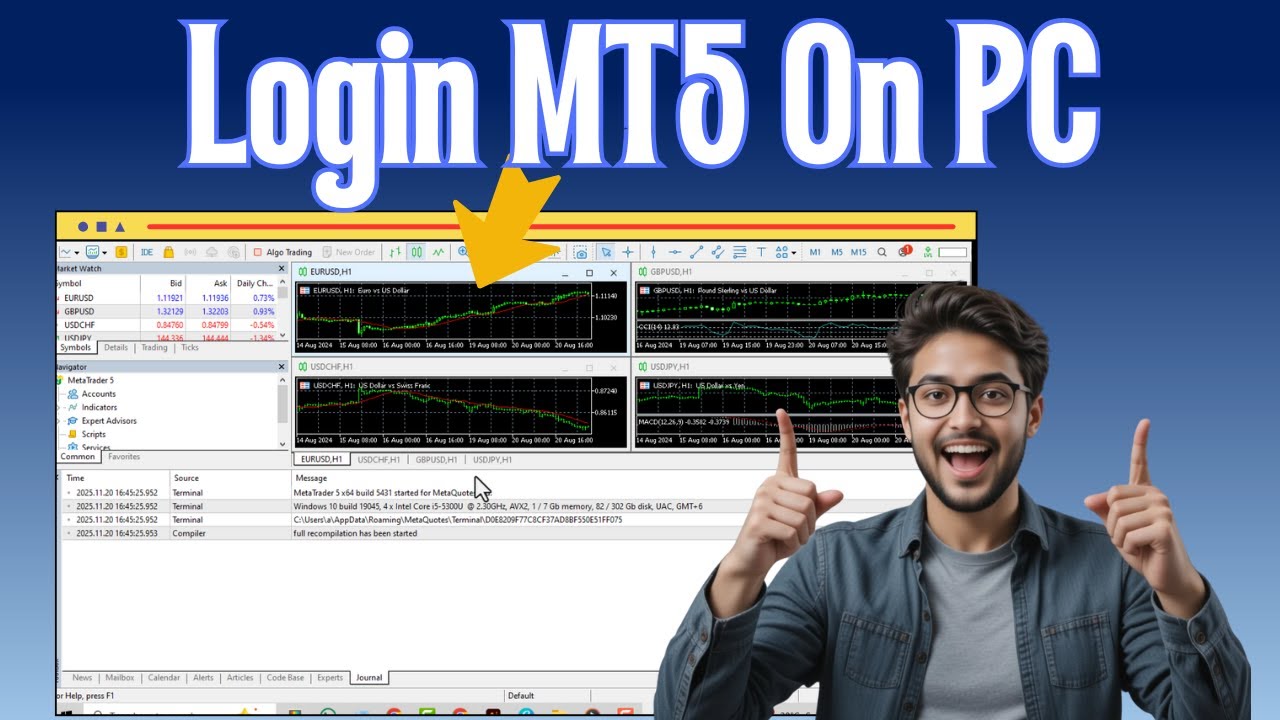 Как войти в MT5 на ПК | Пошаговое руководство (2025)