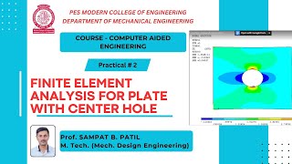 Finite Element Analysis for Plate with Center Hole