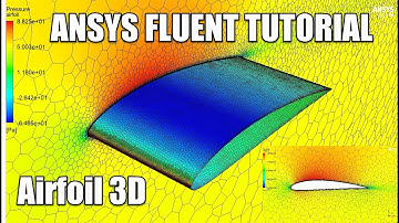 ✅ #ANSYS FLUENT - Airfoil 3D Tutorial - NACA 4412