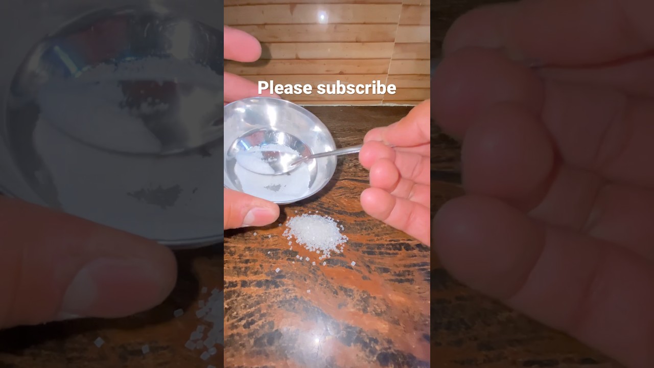 Real vs fake Sugar plus salt lifehack 