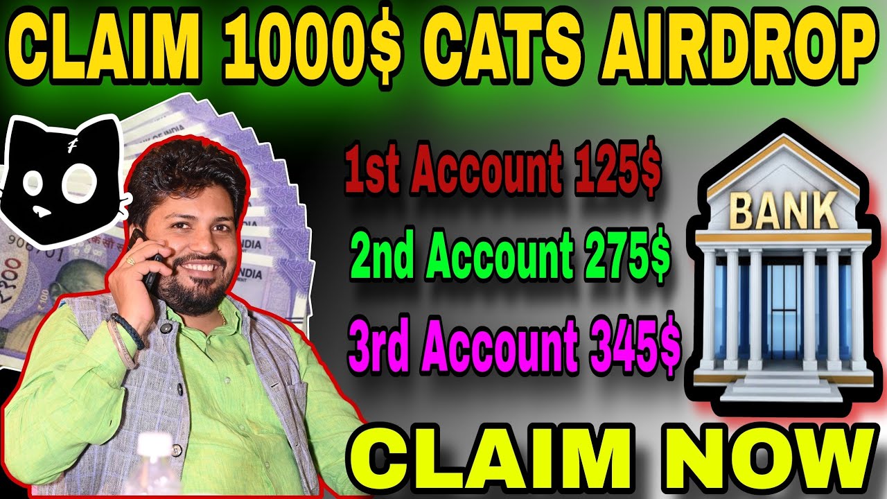 $CATS Airdrop Claim - Telegram Free Crypto Airdrop !! Bitget Pre Market !! Bull Run Strategy 1000$ !