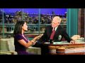 Salma Hayek On The Late Show  Part 1