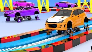 Sport car big track game | super car parking with big track |  Hot wheels car parking video game screenshot 4