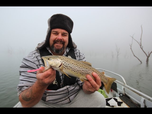 Trolling for trout with a Tasmanian devil lure - Spydro Camera