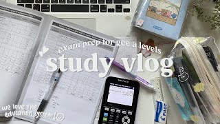 exam study vlog 📔📎 | gce a-level student in singapore