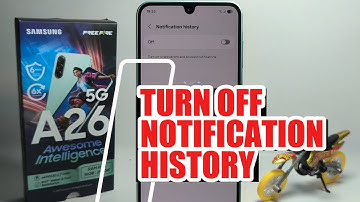 How To Turn Off Notification History On Samsung Galaxy A26 5G