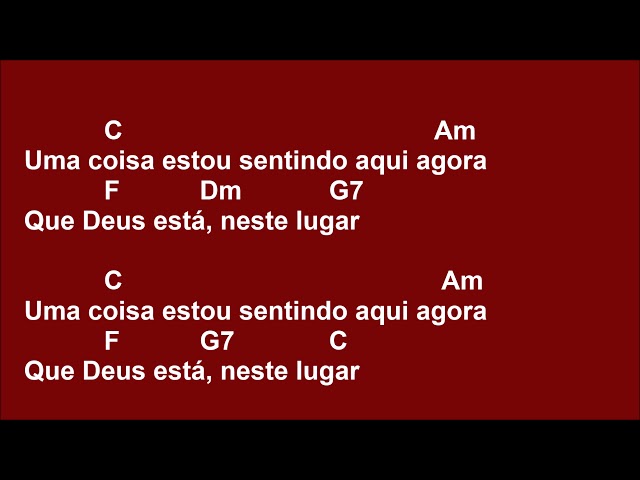 Medley Deus Esta Neste Lugar