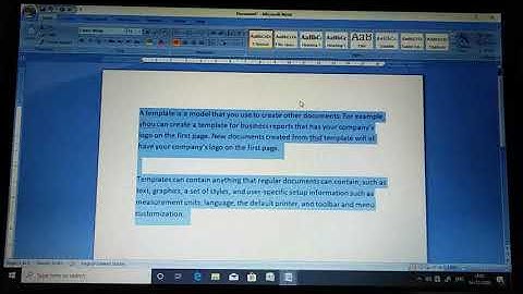 create and use template in word 2007