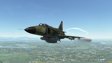 Digital Combat Simulator: AJS-37 Viggen quick start up and Bk90 Test Run (no speaking)