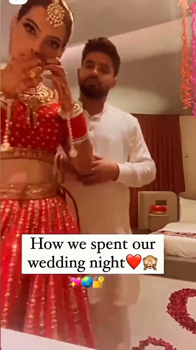 How we spent  our wedding night ❣️❣️ #youtubeshort #subscribe #viral #romanticstatus #romance