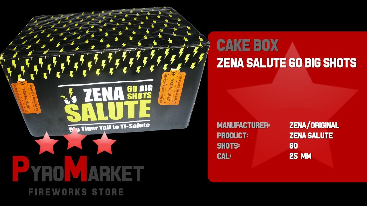 Zena Salute / Ti-Salute / 25mm / Crackling to Titanium Salute / ORIGINAL FIREWORKS / PYROMARKET PL