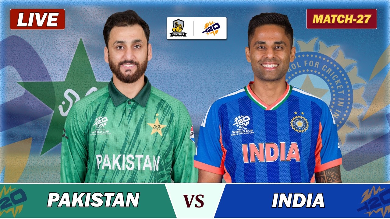 PAK VS IND 27TH T20 MATCH LIVE , COLOMBO | ICC T20 WC 2026 | PAKISTAN VS INDIA LIVE | IND BAT