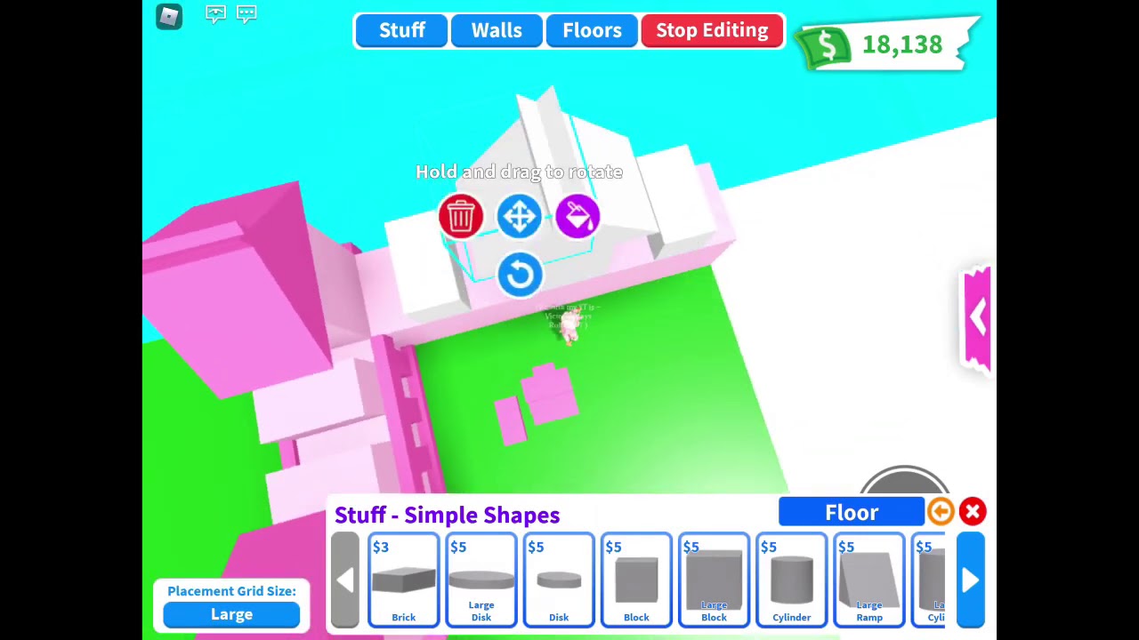 How to Build CASTLE In Adopt Me part 2! YouTube