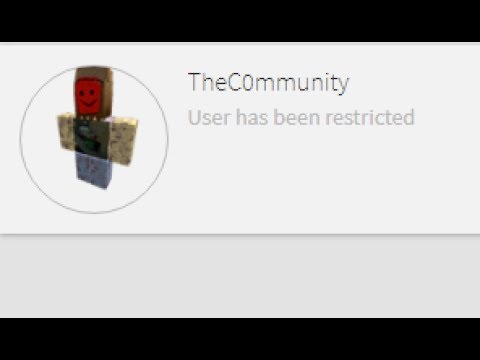 Thec0mmunity Hacker From Roblox Has Been Restricted A Quick Look Youtube - thec0mmunity roblox