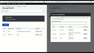 Famous Reuse of existing fields in Drupal 10.1 Profile