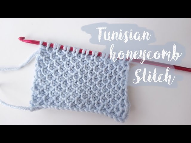 Tunisian Honeycomb Crochet Stitch