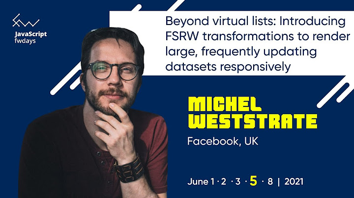 Beyond virtual lists: Introducing FSRW transformations to render large [eng] / Michel Weststrate