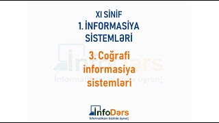 Coğrafi Informasiya Sistemləri 11-Ci Sinif