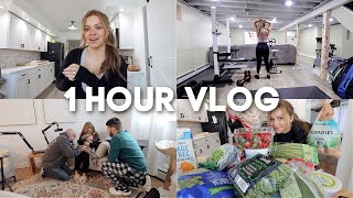 1 HOUR MOTIVATION VLOG: aldi grocery haul, thoughts on makeup, workout, cats get groomed & cleaning