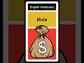 English Slang Word - Mula.
