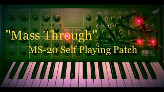 Korg MS-20 | Mass Through | self-playing patch