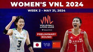 Women's Volleyball Nations League VNL 2024 week 2 Schedule | Serbia vs Türkiye | Japan vs China