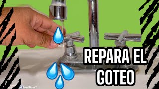 Como reparar una mezcladora que gotea. MUY FÁCIL! Sink repair